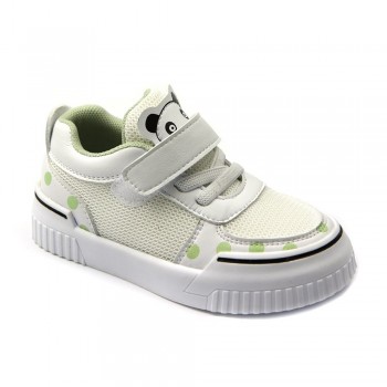 Детские кроссовки Apawwa NC59-1 GREEN бело-зеленые 21-25